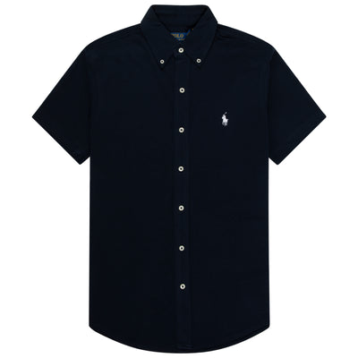 Polo Ralph Lauren Navy SS Shirt In Feather Weight Mesh
