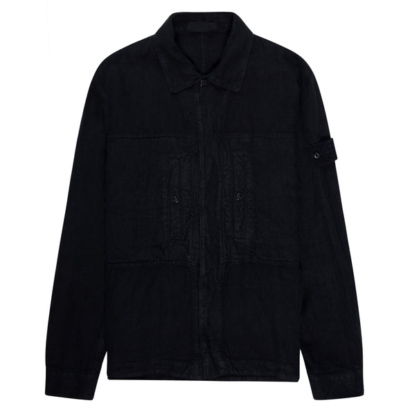 Stone island Ghost Diagonal Navy Linen jacket