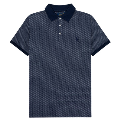Polo Ralph Lauren Navy Clubs Logo Printed Polo
