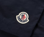 Moncler Navy Side Stripe Swim Shorts