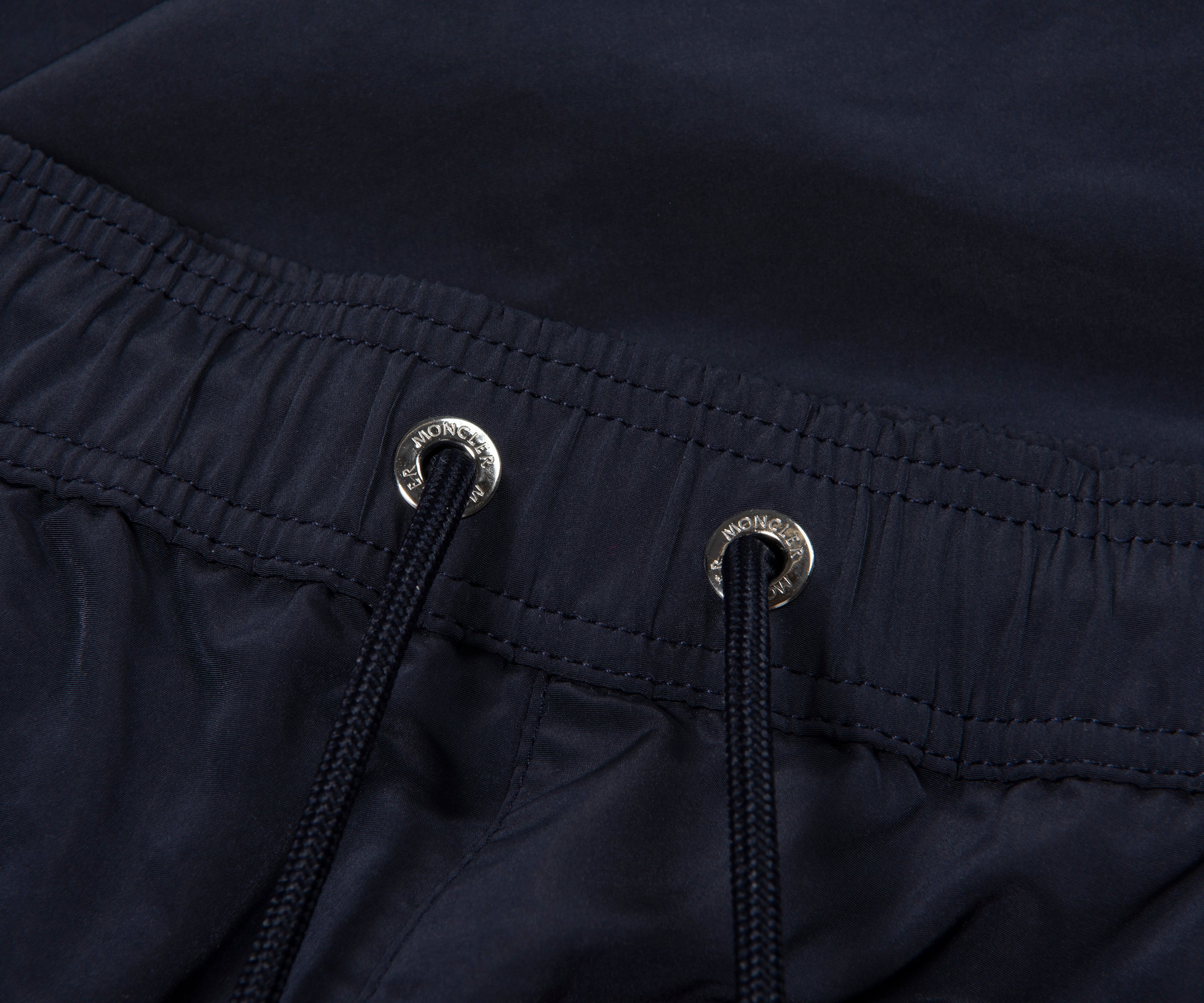 Moncler Navy Side Stripe Swim Shorts