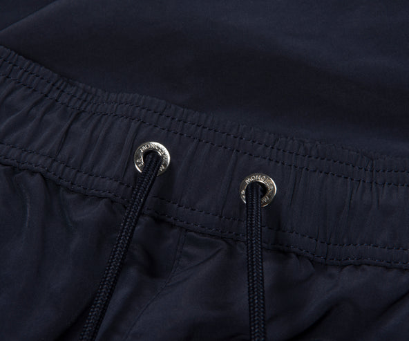 Moncler Navy Side Stripe Swim Shorts