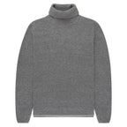 Canali Boucle Roll Neck Mid Grey