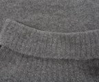 Canali Boucle Roll Neck Mid Grey
