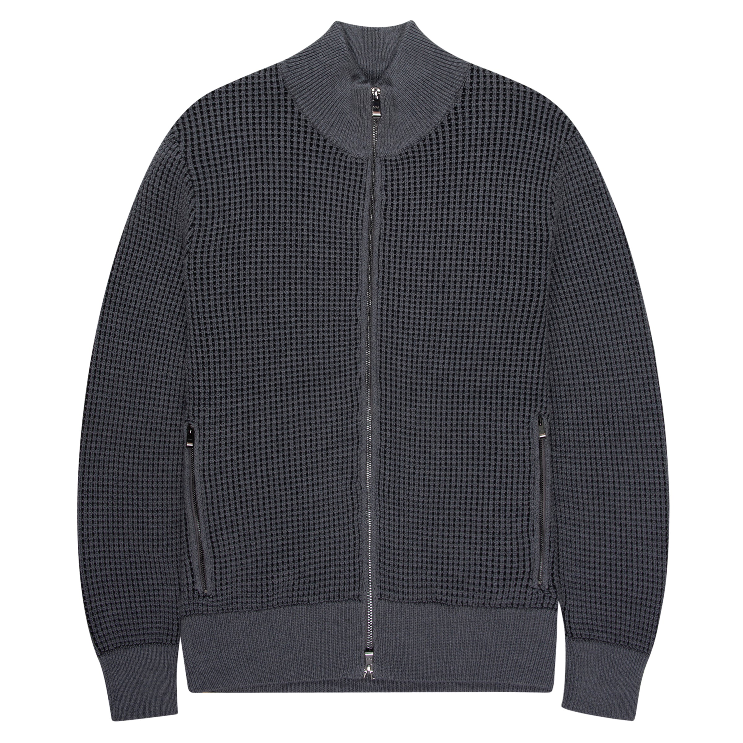 HUGO BOSS Mabeo Full Zip Cardigan Medium Grey