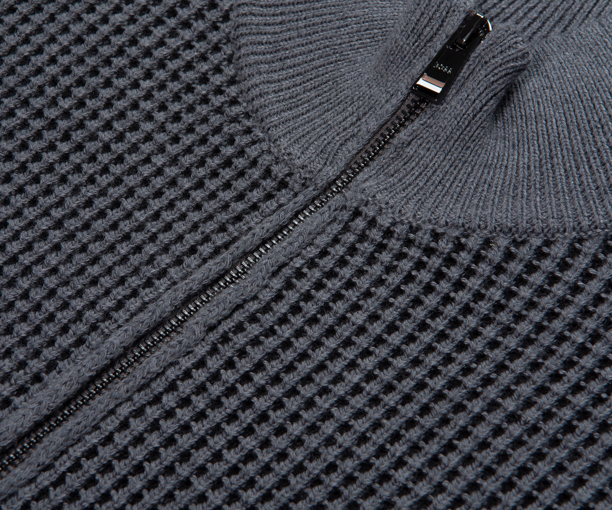 HUGO BOSS Mabeo Full Zip Cardigan Medium Grey