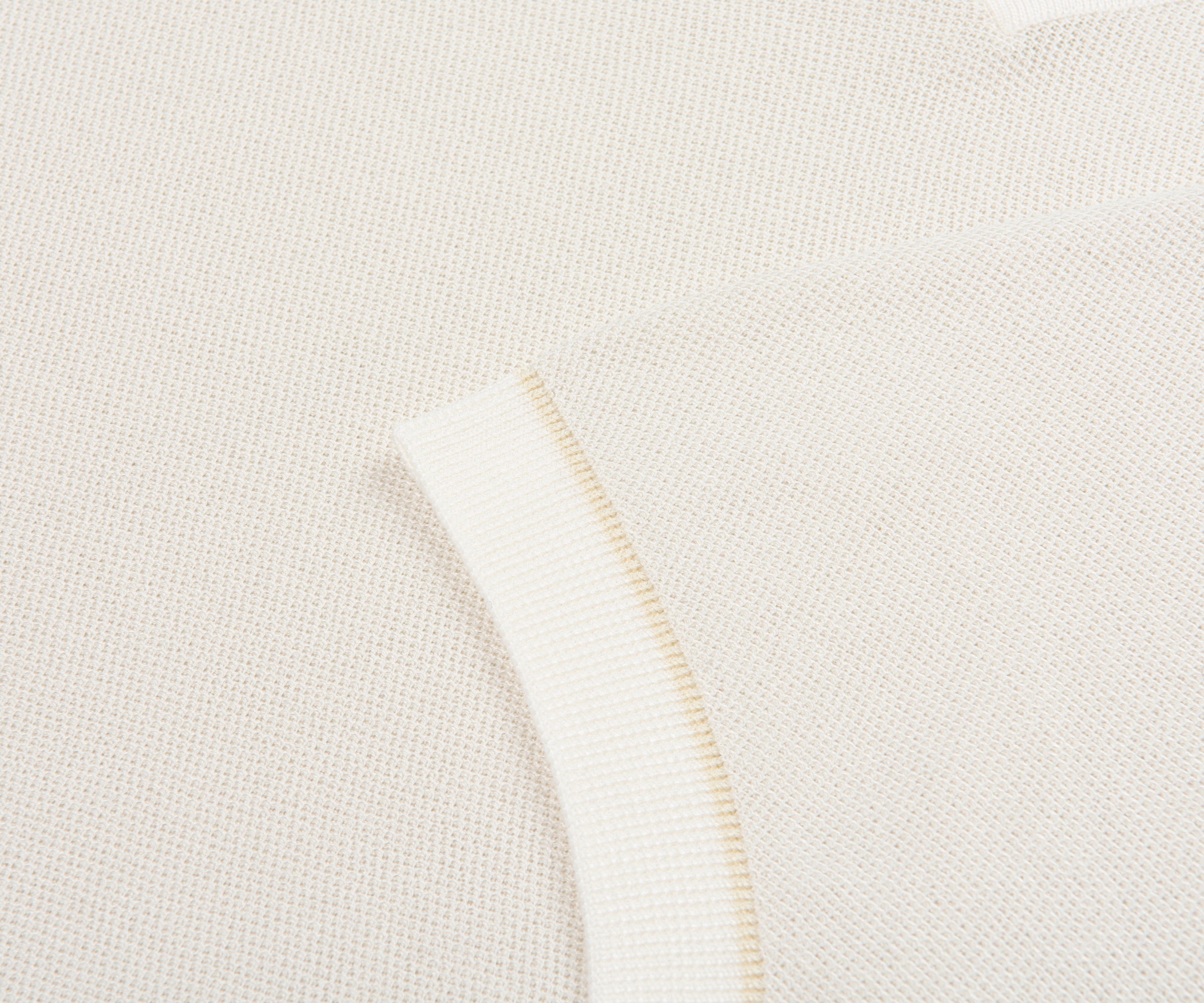 Boss H-Jianluca Knit Polo With Johnny Collar White