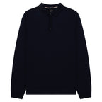 BOSS Lancione LS Wool Polo Navy