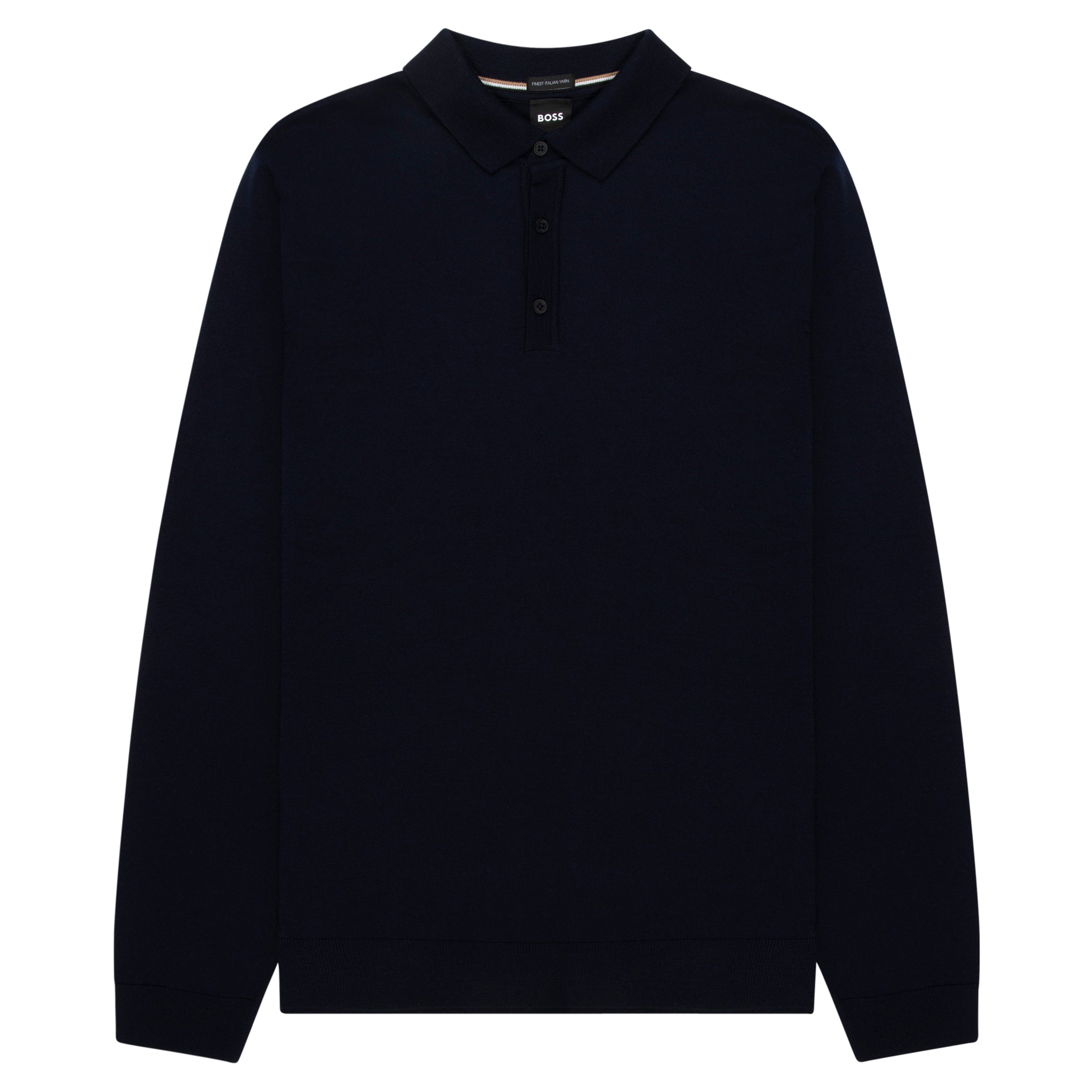 BOSS Lancione LS Wool Polo Navy