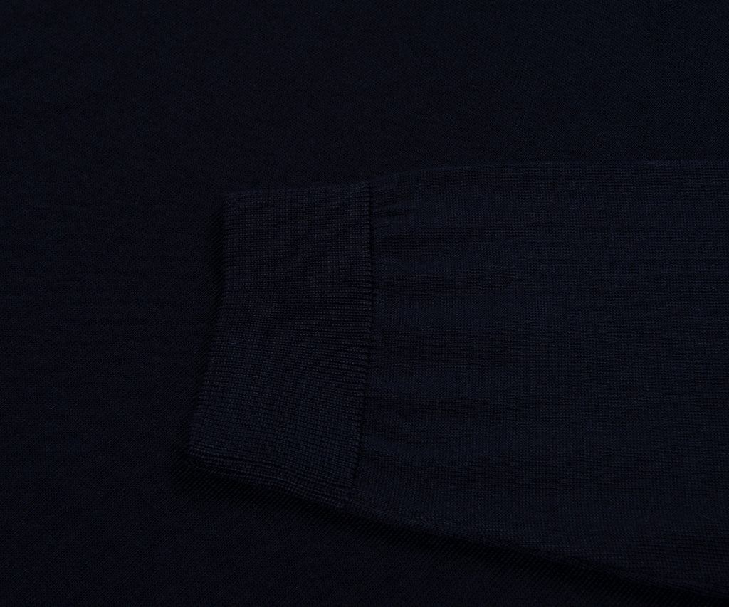 BOSS Lancione LS Wool Polo Navy