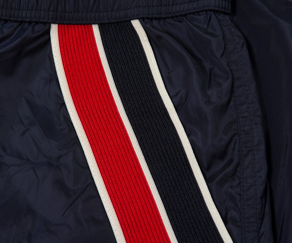 Moncler Large Side Stripe Swim Shorts Navy