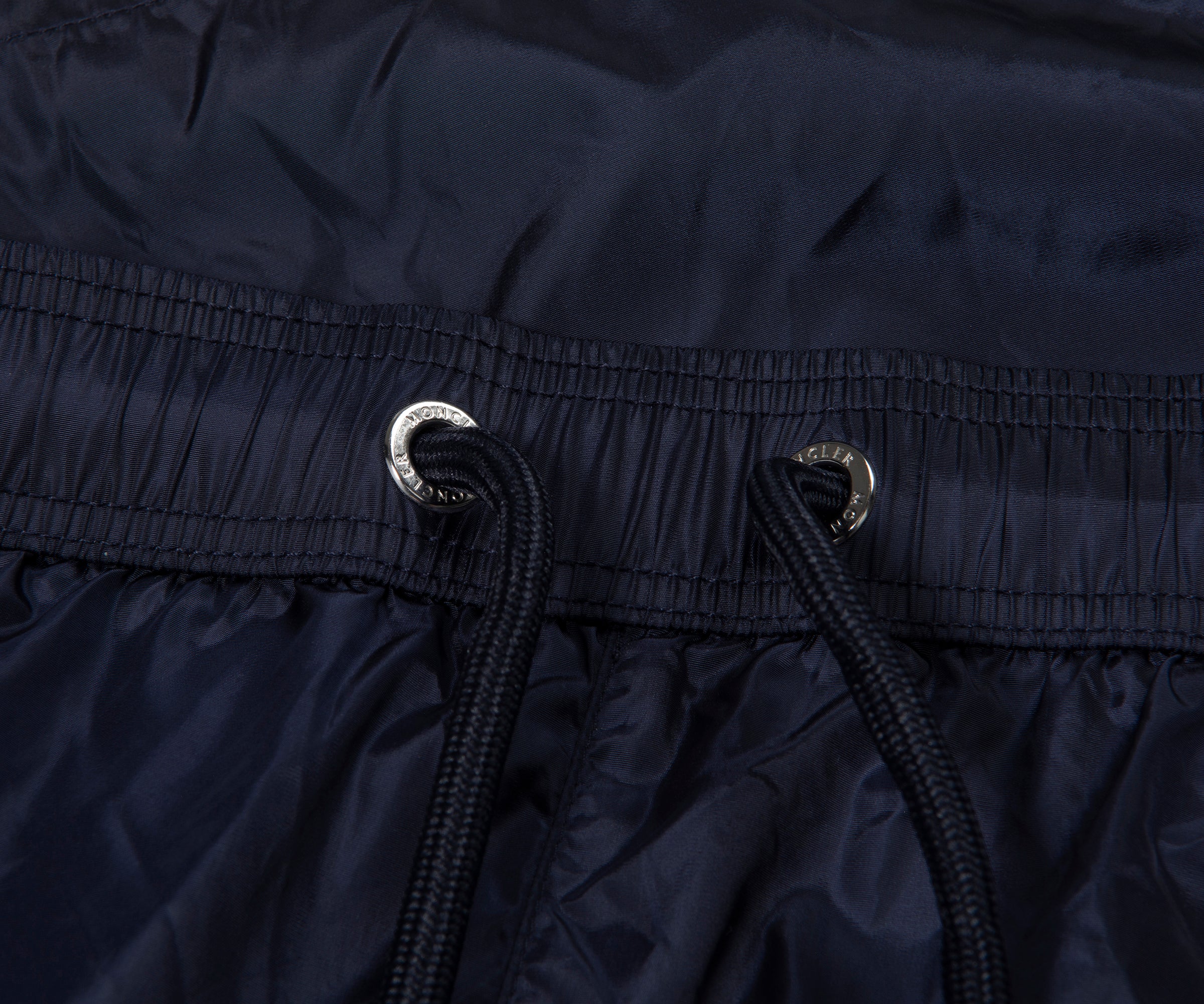 Moncler Large Side Stripe Swim Shorts Navy