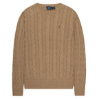 Ralph Lauren Caramel Cotton Cable Knit Sweater