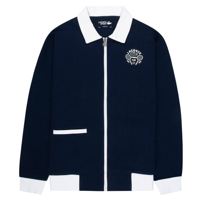 Lacoste Tennis Heritage Full Zip Track Navy/White