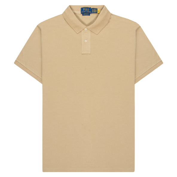 Polo Ralph Lauren Khaki Stretch Mesh Slim Fit Polo