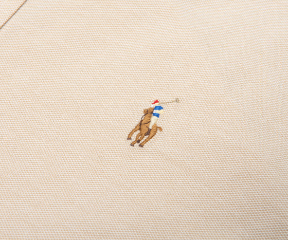 Polo Ralph Lauren Beige Knit Oxford Shirt