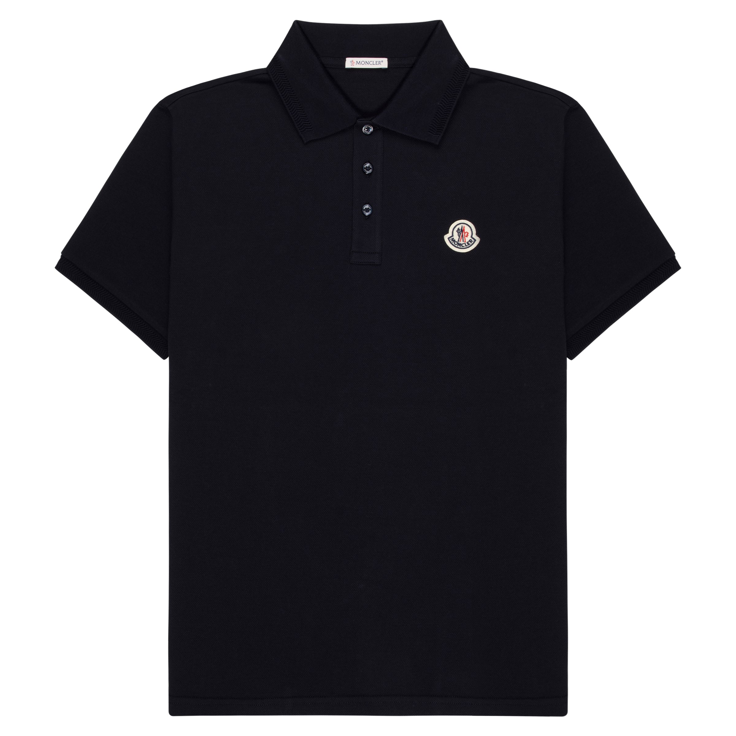 Moncler Navy Logo Patch Piquet Polo