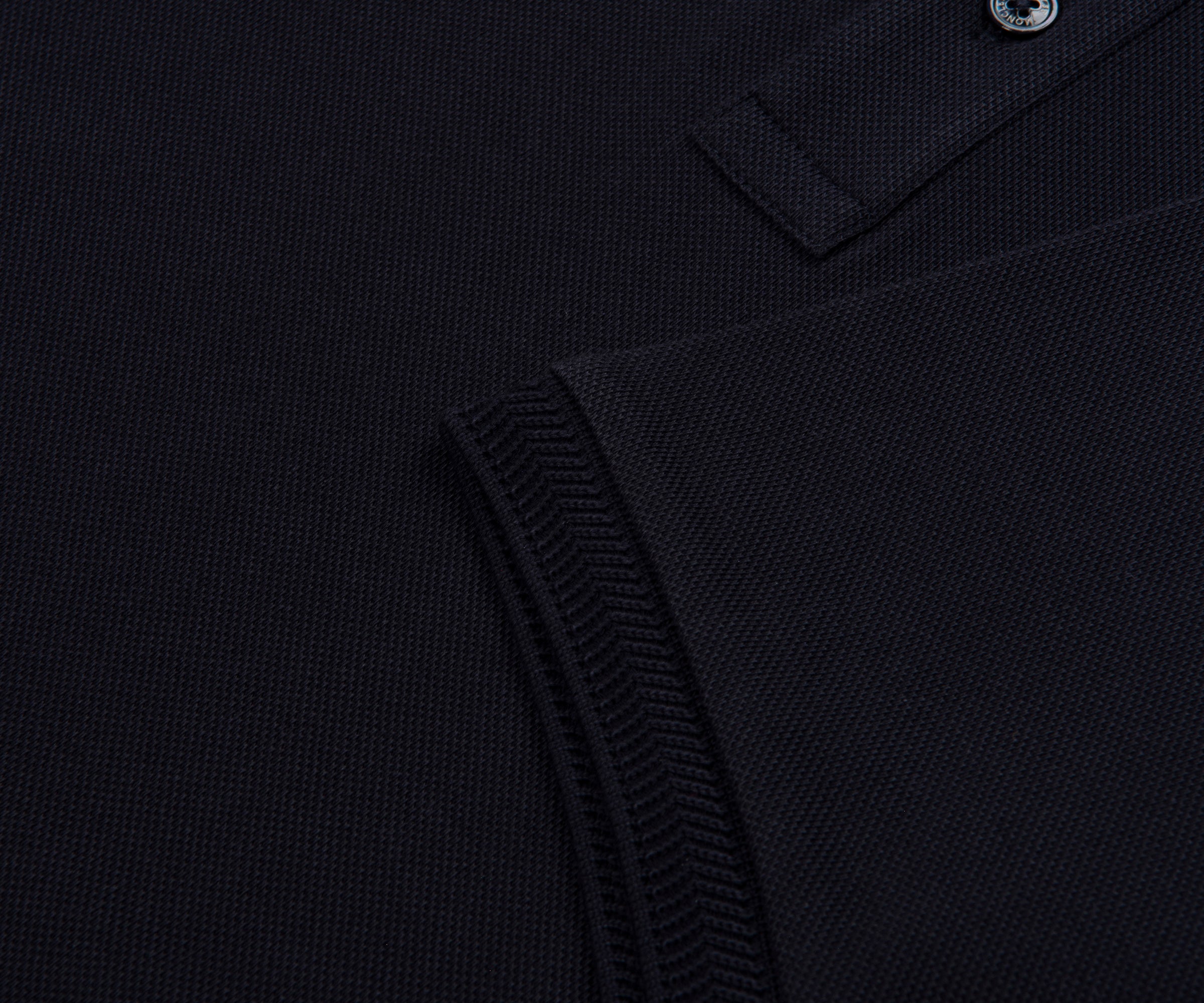 Moncler Navy Logo Patch Piquet Polo