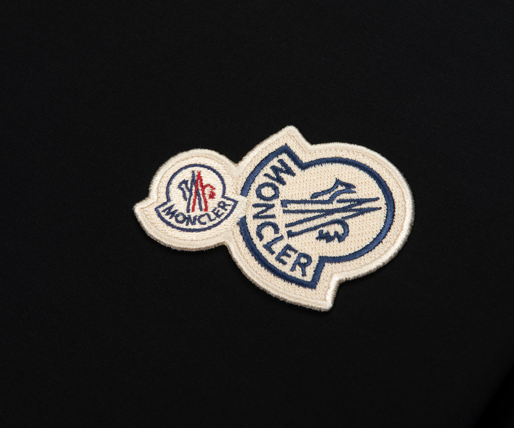 Moncler Black Double Patch Logo T-Shirt
