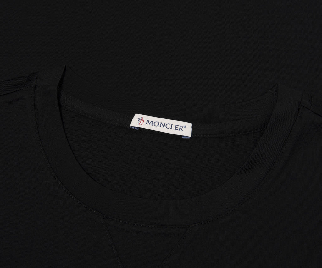 Moncler Black Double Patch Logo T-Shirt