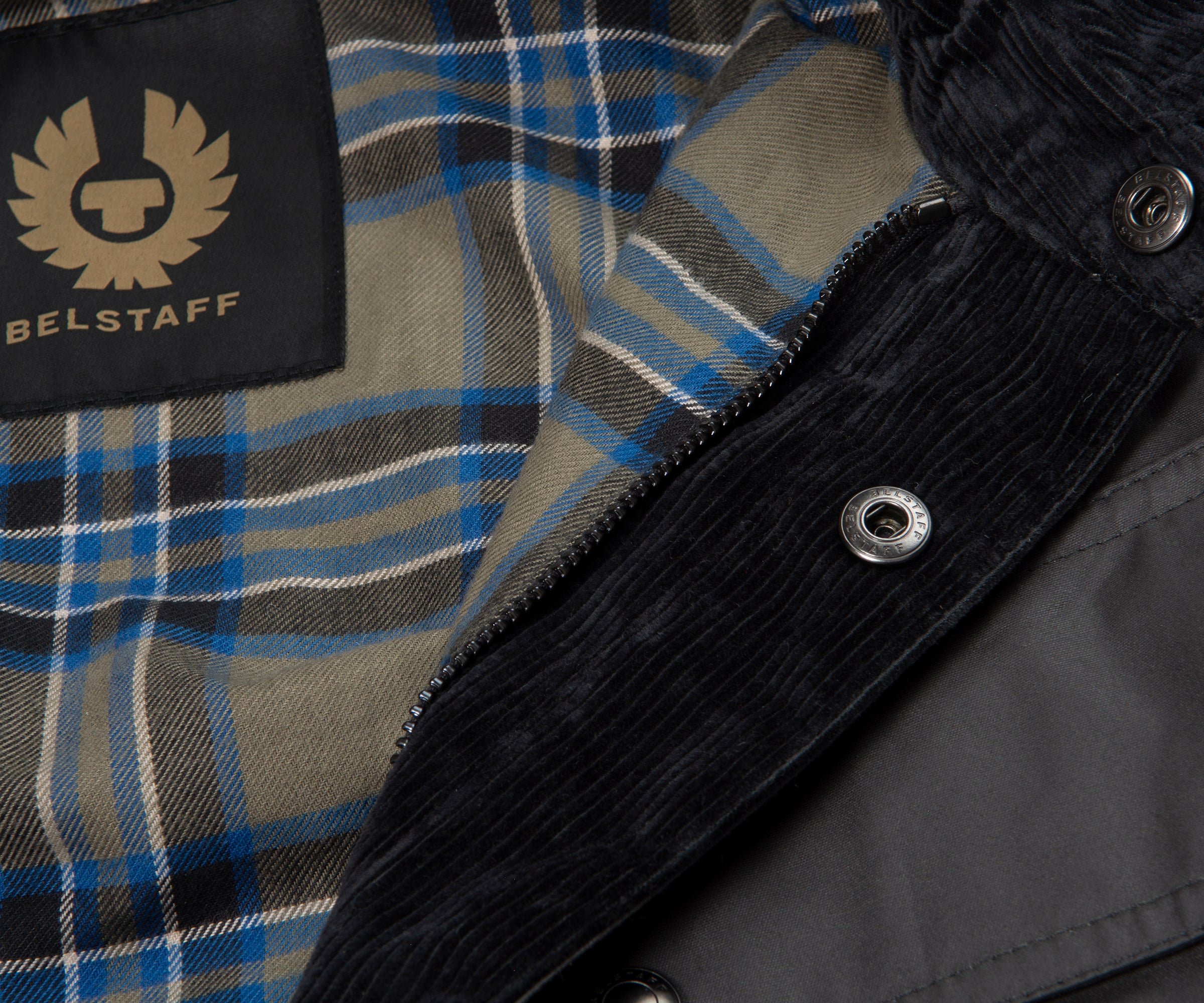 Belstaff Tornado Grey Ground Wax Jacket