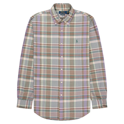 Polo Ralph Lauren Green Multi Check Custom Fit Shirt