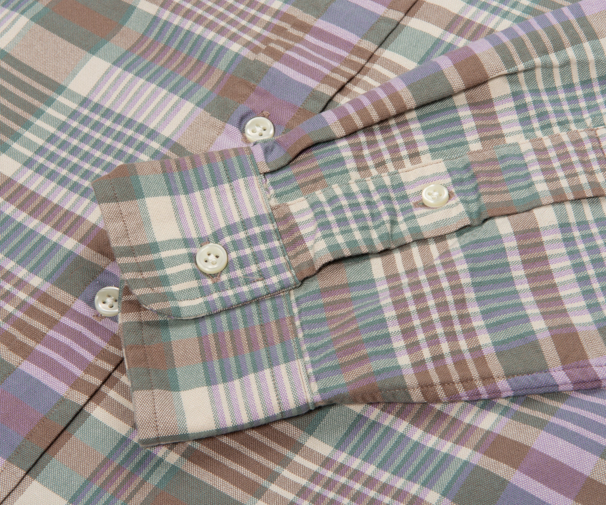 Ralph Lauren Green Multi Check Custom Fit Shirt