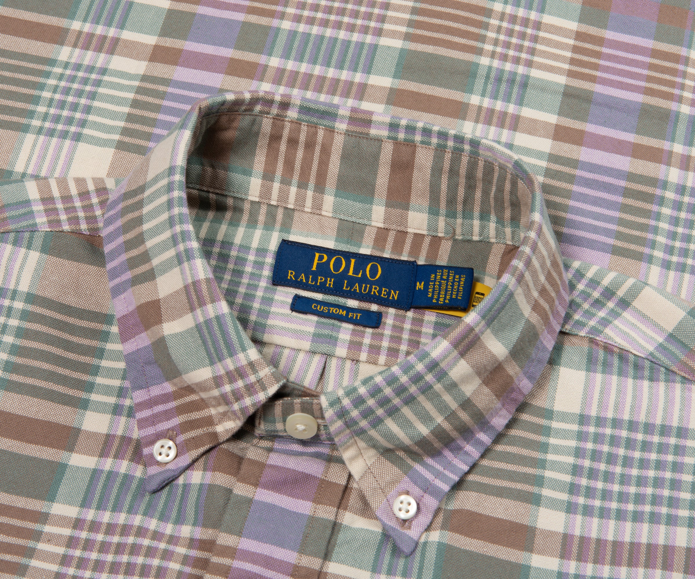 Ralph Lauren Green Multi Check Custom Fit Shirt