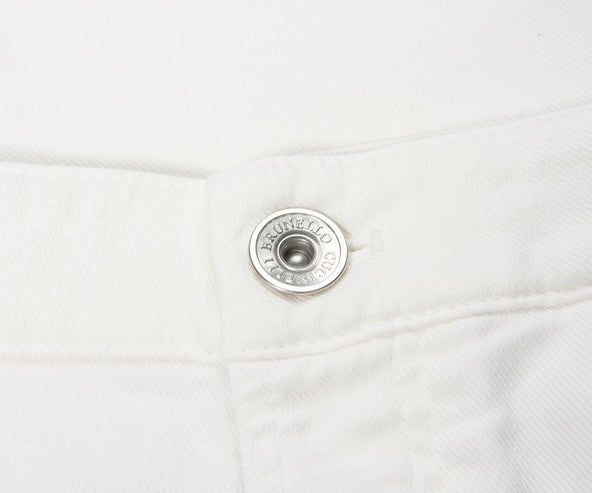 Brunello Cucinelli Skinny Fit Tapered Denim Jeans White