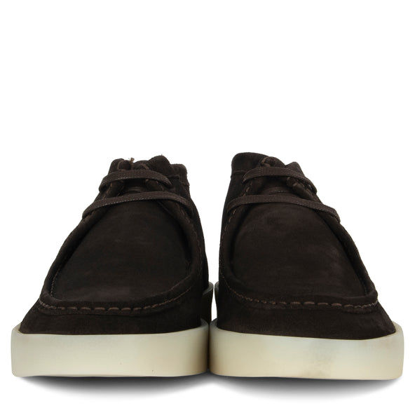BOSS Clay_Desb_sdw Suede Boot Dark Brown