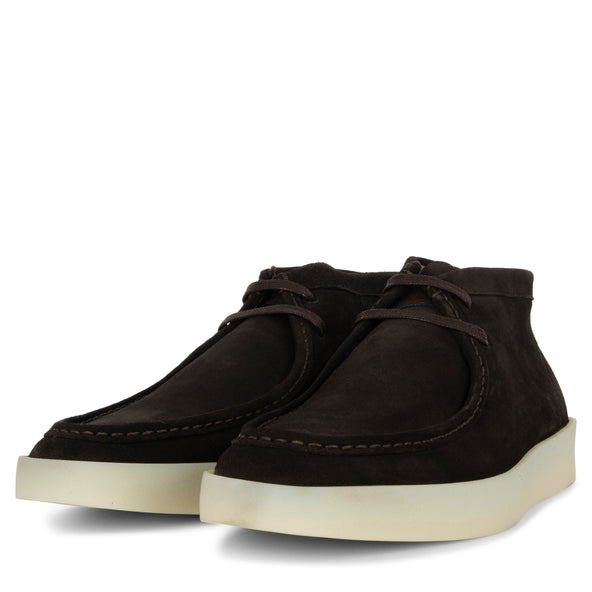 BOSS Clay_Desb_sdw Suede Boot Dark Brown