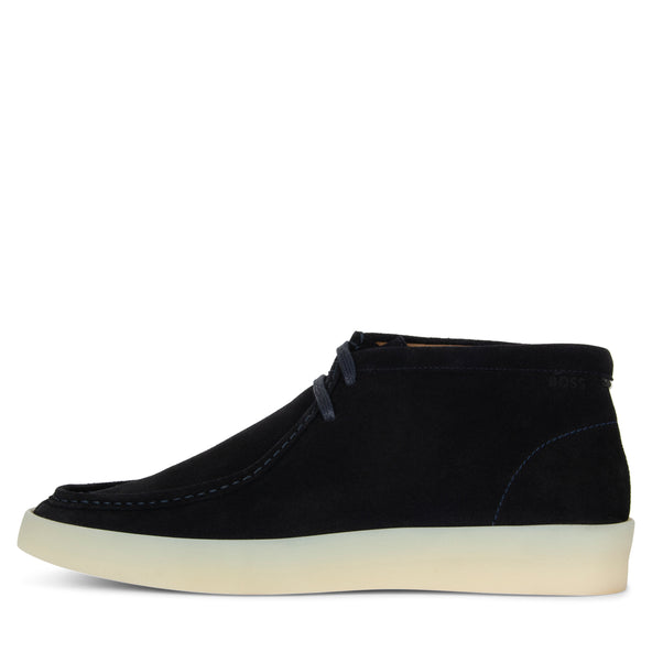 BOSS Clay_Desb_sdw Suede Boot Dark Blue