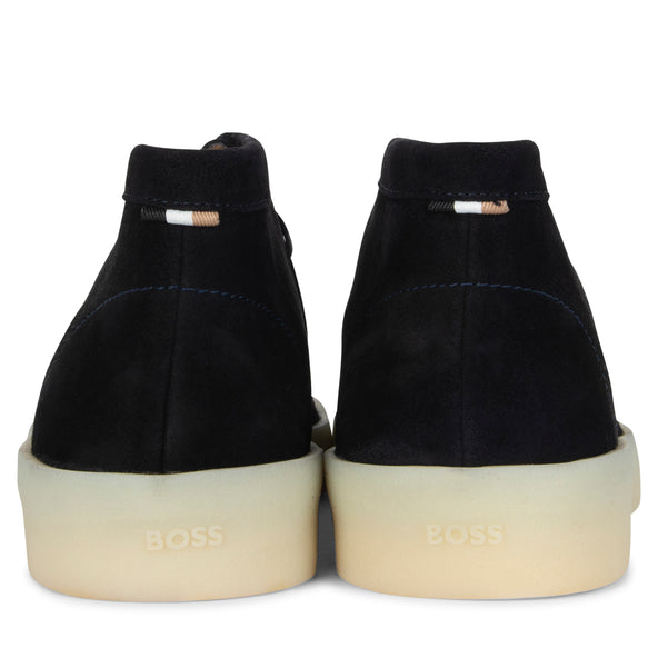 BOSS Clay_Desb_sdw Suede Boot Dark Blue
