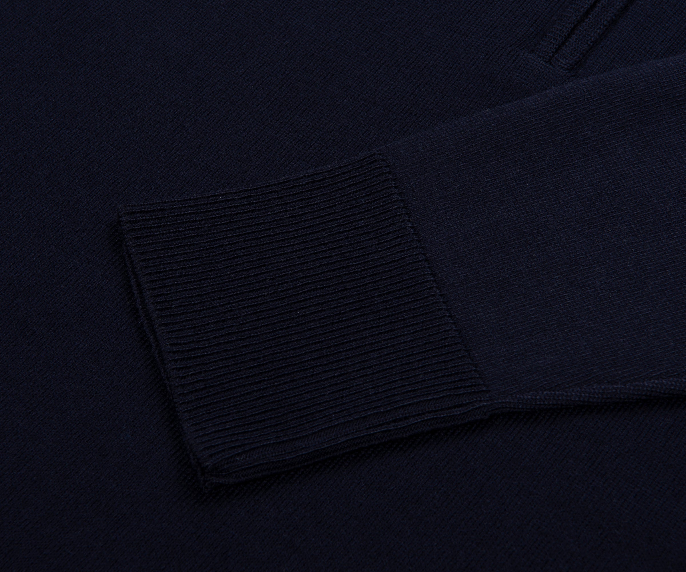 Belstaff Kyle Merino Woll Navy 1/4 Zip Sweater