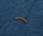 Paul & Shark Blue Knitted Ribbed Crewneck Sweater