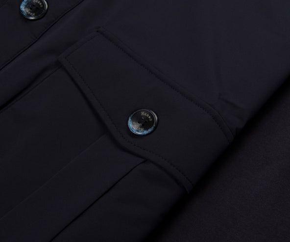 Herno Navy Blouson Full Button Jacket