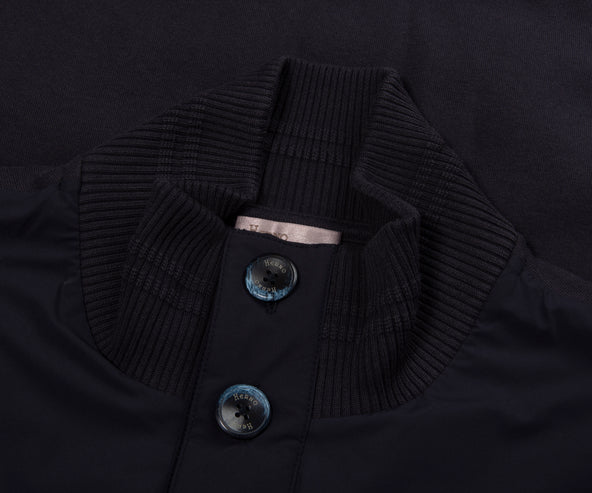 Herno Navy Blouson Full Button Jacket