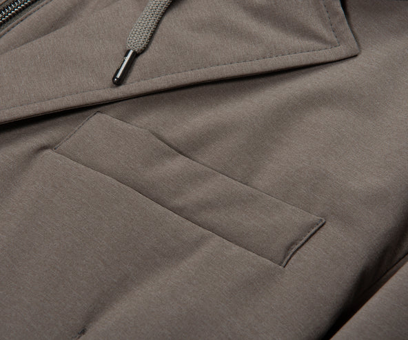 Herno Beige Technical Hooded Blazer