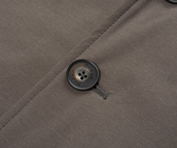 Herno Beige Technical Hooded Blazer