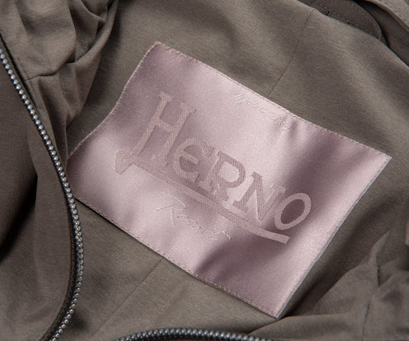 Herno Beige Technical Hooded Blazer