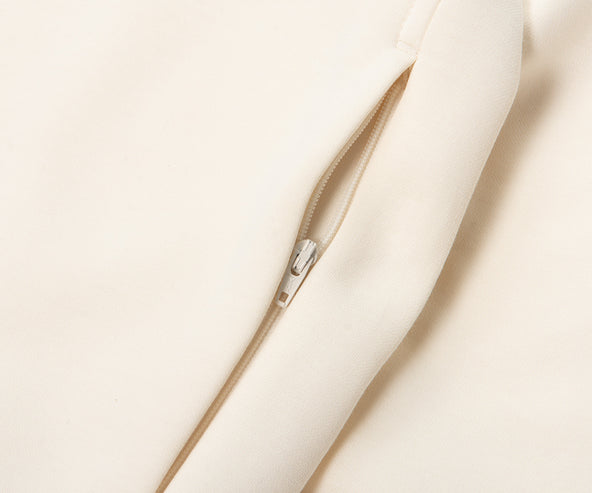Lacoste White Zipped Track-Top