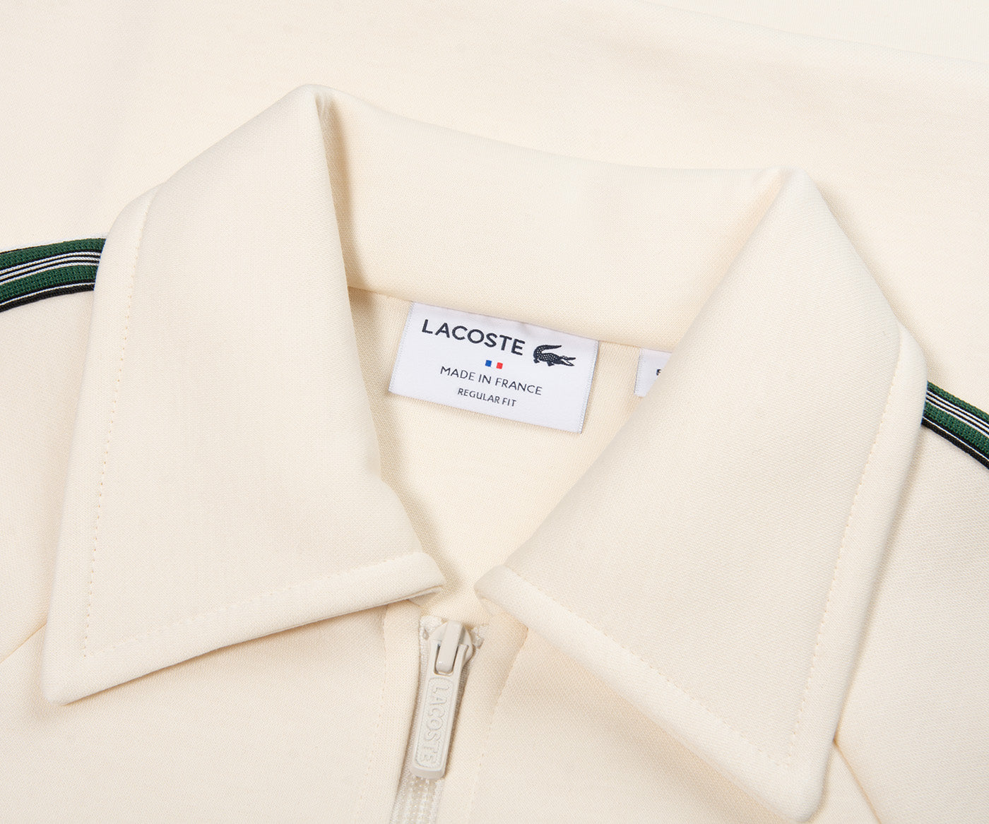 Lacoste White Zipped Track-Top