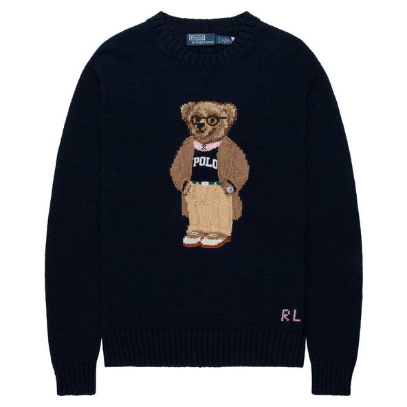 Polo Ralph Lauren Navy/Pink Teddy Bear Jumper