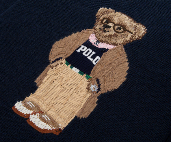 Polo Ralph Lauren Navy/Pink Teddy Bear Jumper