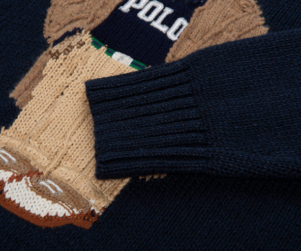 Polo Ralph Lauren Navy/Pink Teddy Bear Jumper