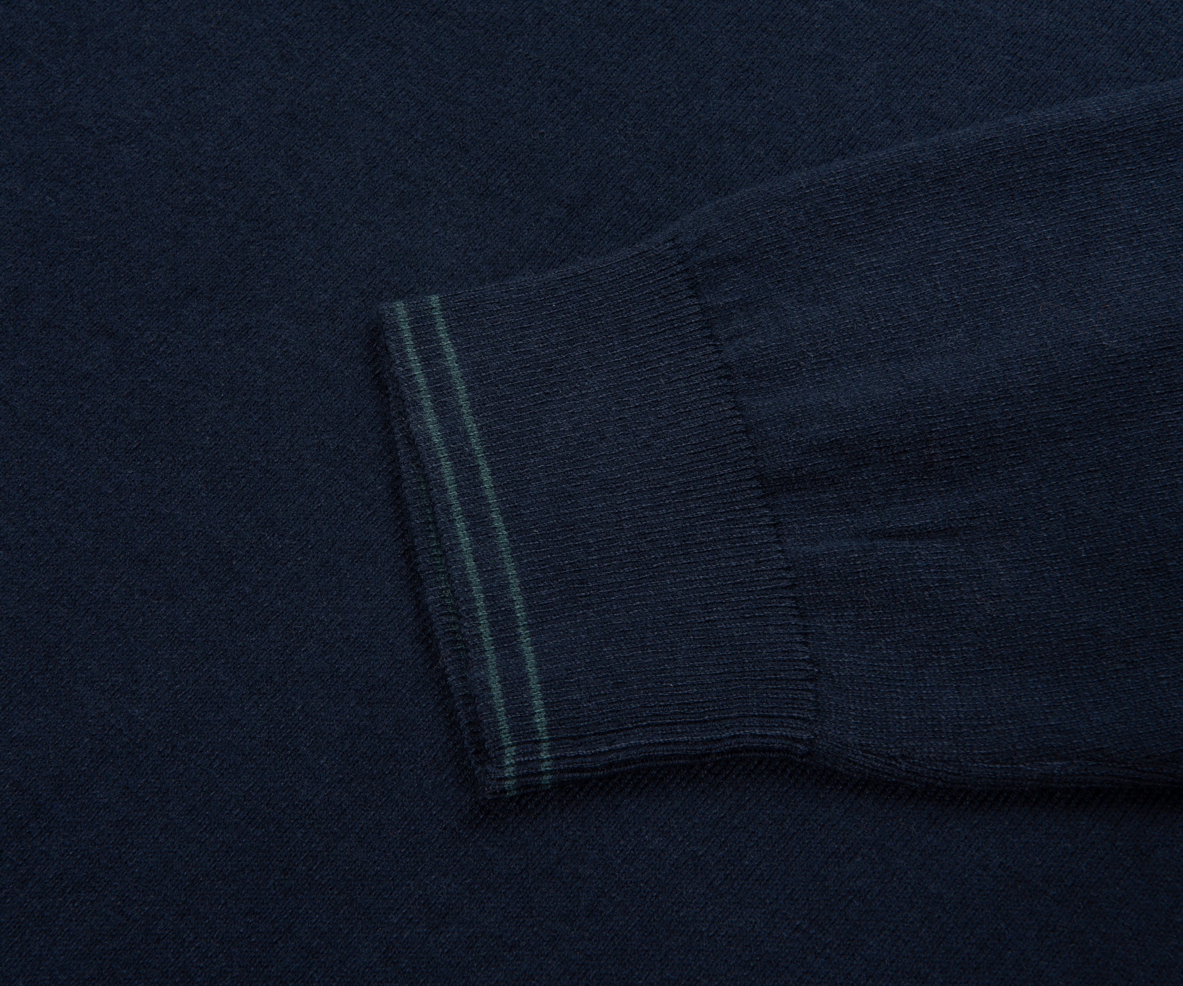 Paul Smith Navy Cotton Zebra 1/4 Zip Sweater