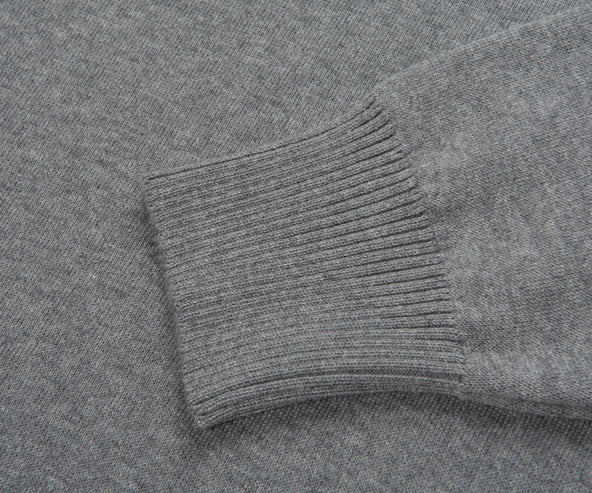 Herno Grey Nylon Hooded Sweater