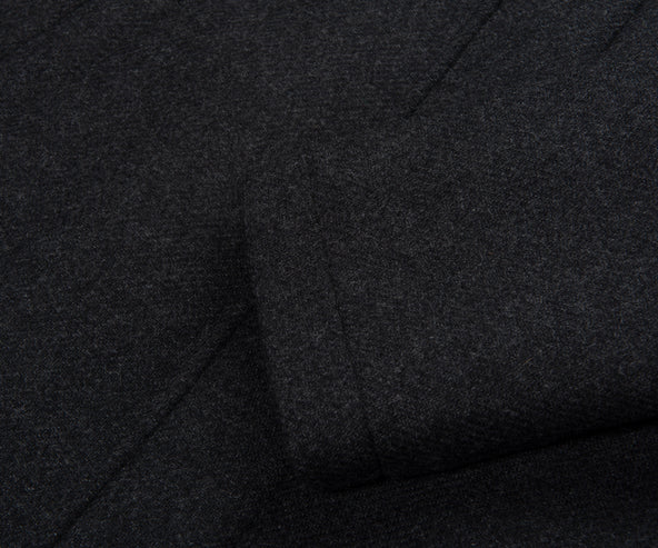 Herno Grey Fur Collard Woolen Overcoat