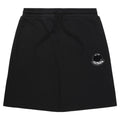 Moncler Black Fuzzy Logo Cotton Shorts