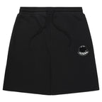 Moncler Black Fuzzy Logo Cotton Shorts